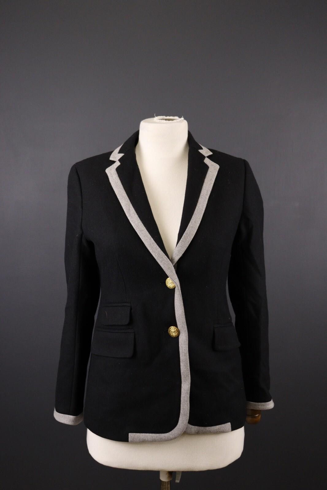 J.Crew J. Crew Hacking Wool Two Button Blazer Jacket Size 2 Size XS / US 0-2 / IT 36-38 - 1 Thumbnail
