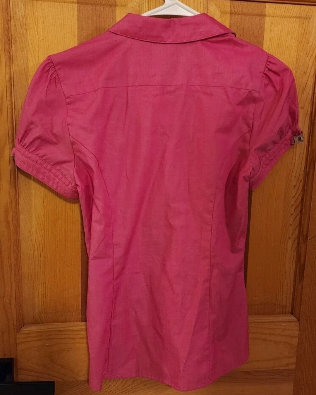 Express Express Petite Pink Dress Short Sleeve Shirt Size XSTP Size XS / US 0-2 / IT 36-38 - 2 Thumbnail