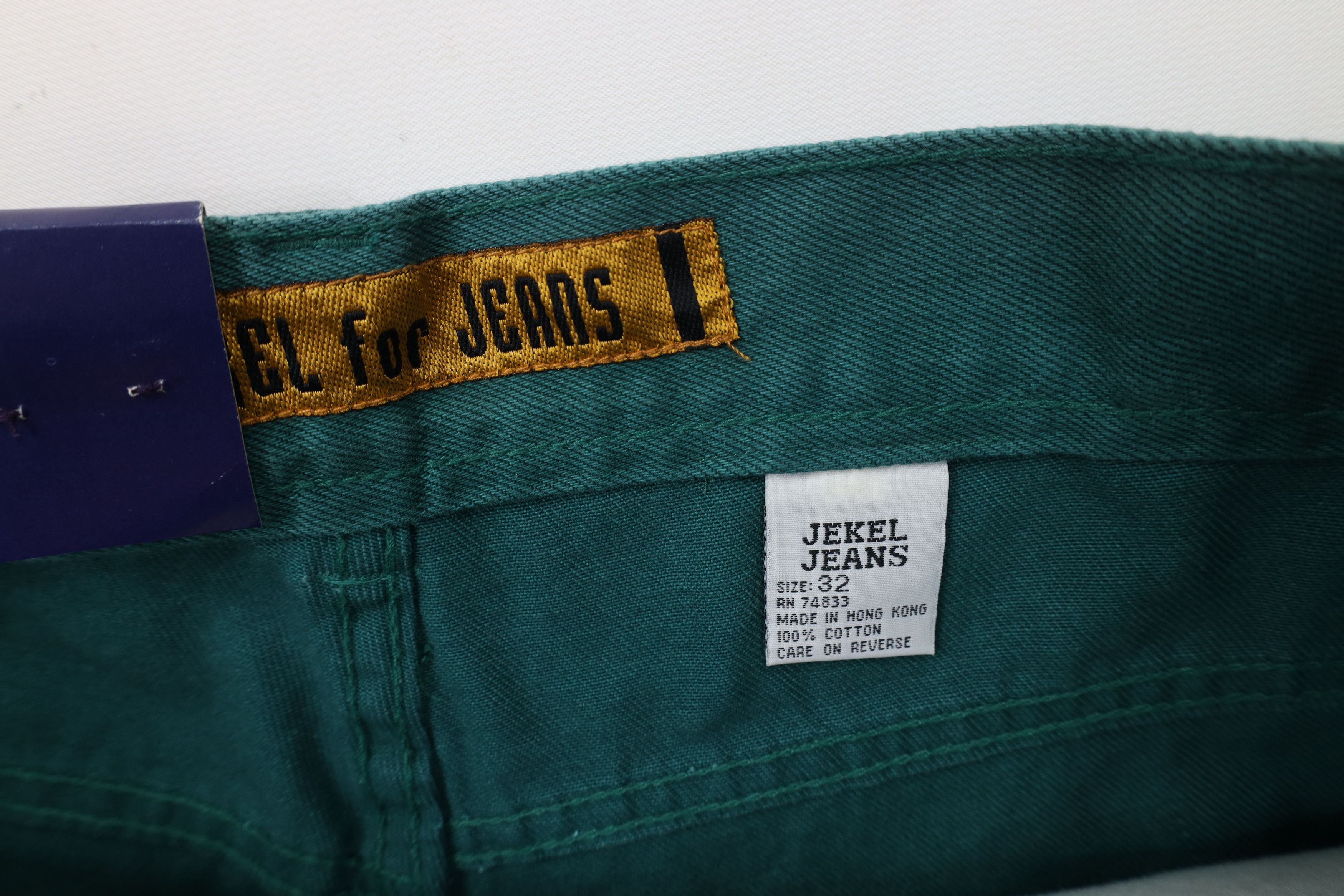 Vintage Deadstock Vintage 90s Streetwear Fit Skateboard Jeans Green Size US 32 / EU 48 - 10 Thumbnail