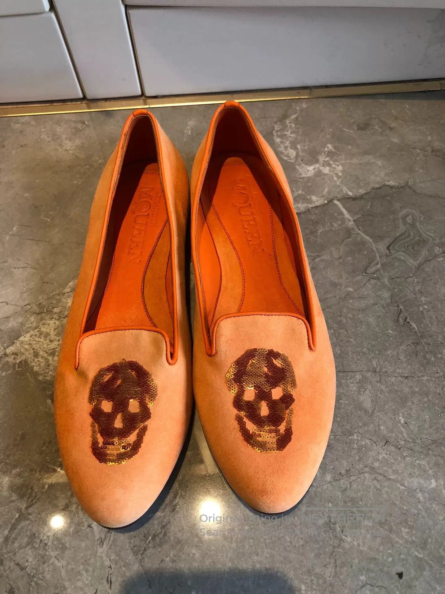 Alexander McQueen Alexander McQueen Skeleton Suede Flat Shoes. Size US 6.5 / IT 36.5 - 2 Thumbnail