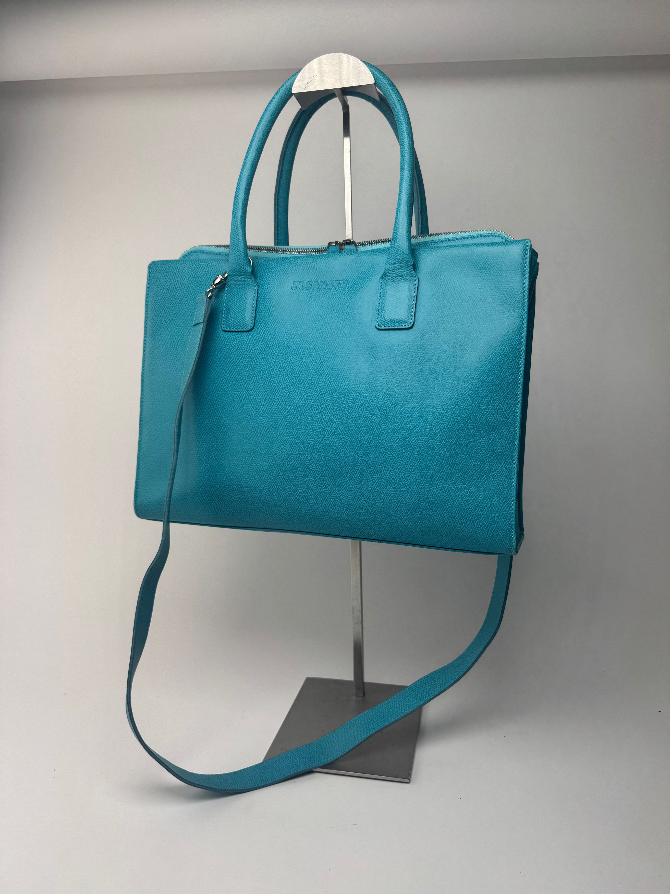 Jil Sander Vintage 2way Leather Bag turquise Size ONE SIZE - 1 Thumbnail