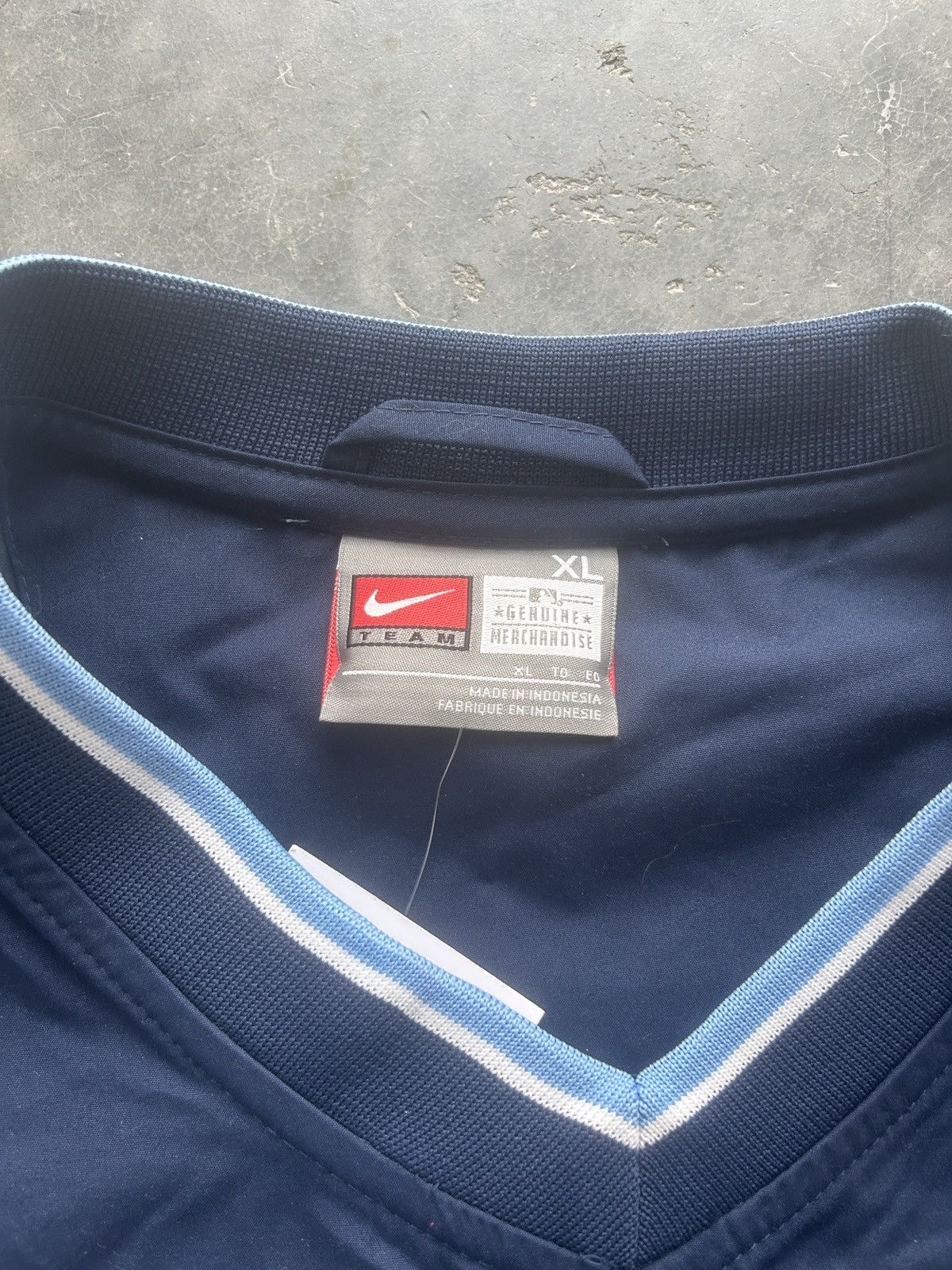 MLB × Nike × Vintage Vintage Y2K Nike Tampa Bay Rays Center Swoosh Jacket Size US XL / EU 56 / 4 - 3 Thumbnail