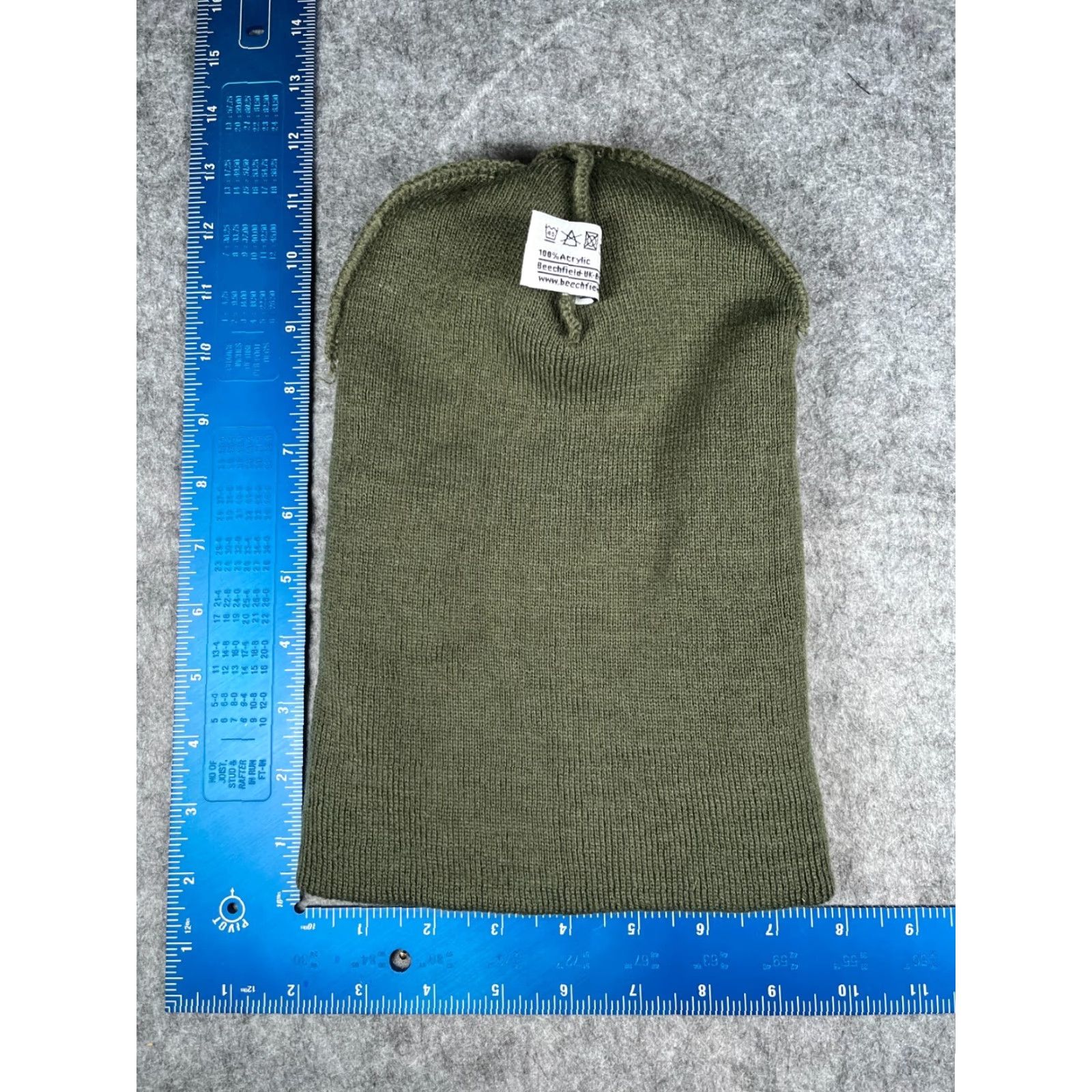Vintage Beechfield Beanie Toque Adult One Size Green Knit 100% Acrylic S Logo Ski NEW Hat Mens Boys Mens Size ONE SIZE - 6 Thumbnail