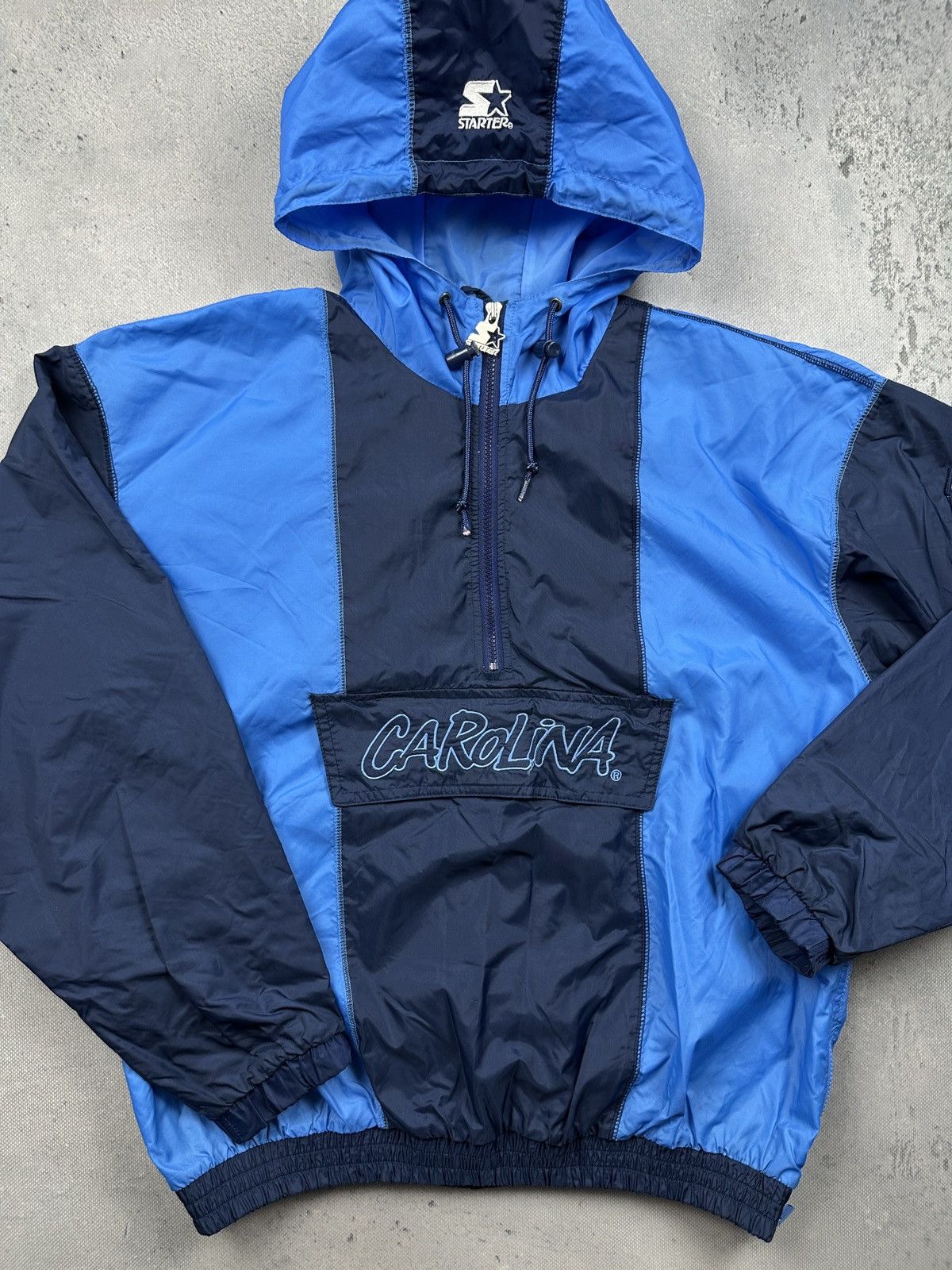 Starter Vintage Starter North Carolina Heels Hooded Pullover Jacket Size US L / EU 52-54 / 3 - 15 Thumbnail