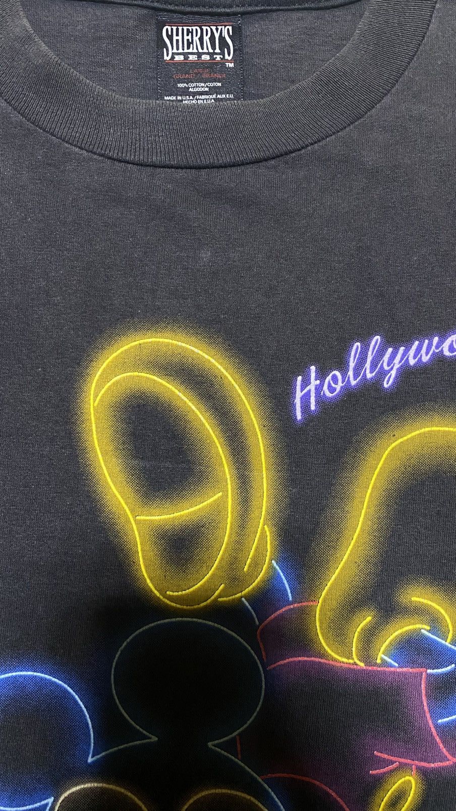 Mickey Mouse Mickey Hollywood - Glow In The Dark Tee Size US L / EU 52-54 / 3 - 5 Thumbnail
