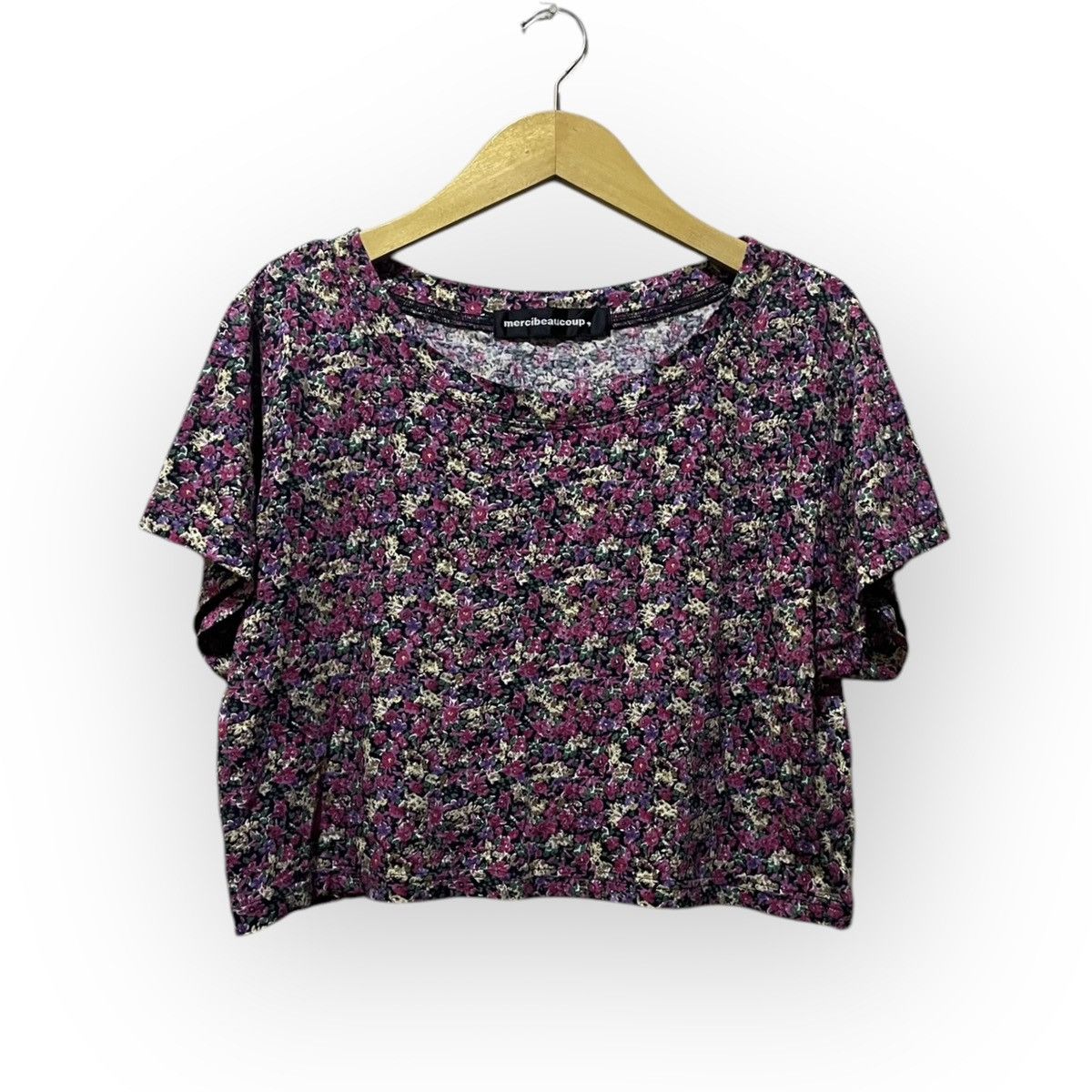 Issey Miyake × Japanese Brand × mercibeaucoup Mercibeaucoup by Issey Miyake Cropped T-shirt Size S / US 4 / IT 40 - 1 Thumbnail