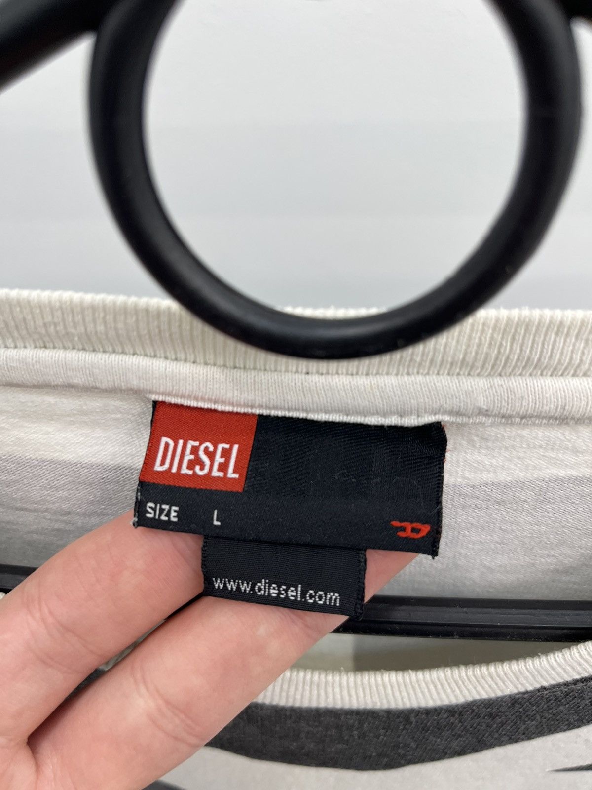 Diesel Vintage Diesel Avant Garde Y2K Long Sleeve Tee T-shirt Size US L / EU 52-54 / 3 - 8 Thumbnail