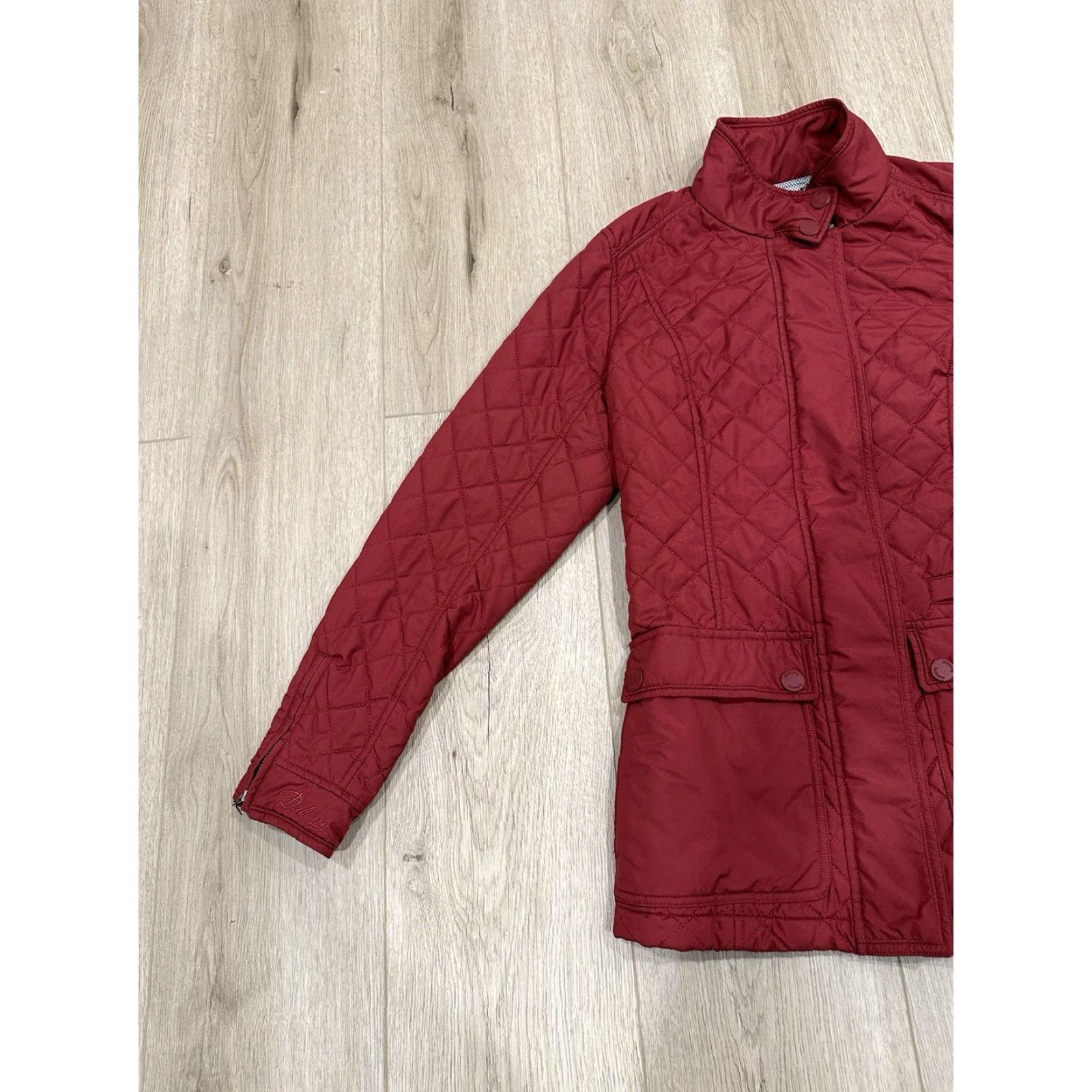 Vintage Dubarry Women Jacket Goretex Behan Equestrian Quilted Full Zip Size 10UK 36EU Red Size L / US 10 / IT 46 - 4 Thumbnail