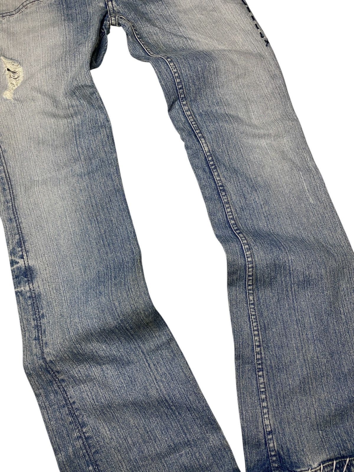 If Six Was Nine × Japanese Brand × Tornado Mart 2000's ' No Id ' Japanese Flared Boro Jeans Size US 29 - 12 Thumbnail