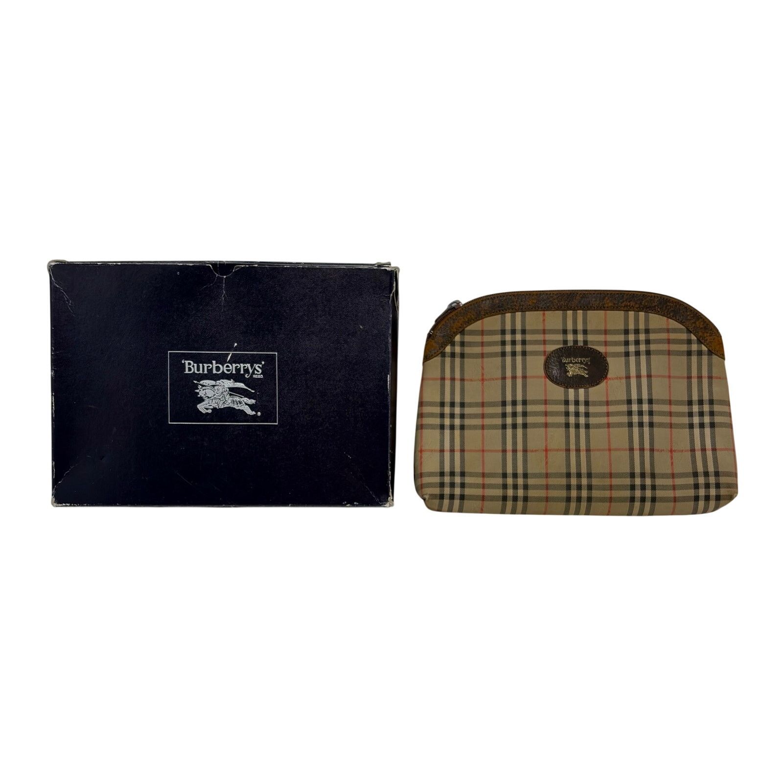 Burberry Burberry Vintage Zipper Pouch Size ONE SIZE - 2 Thumbnail