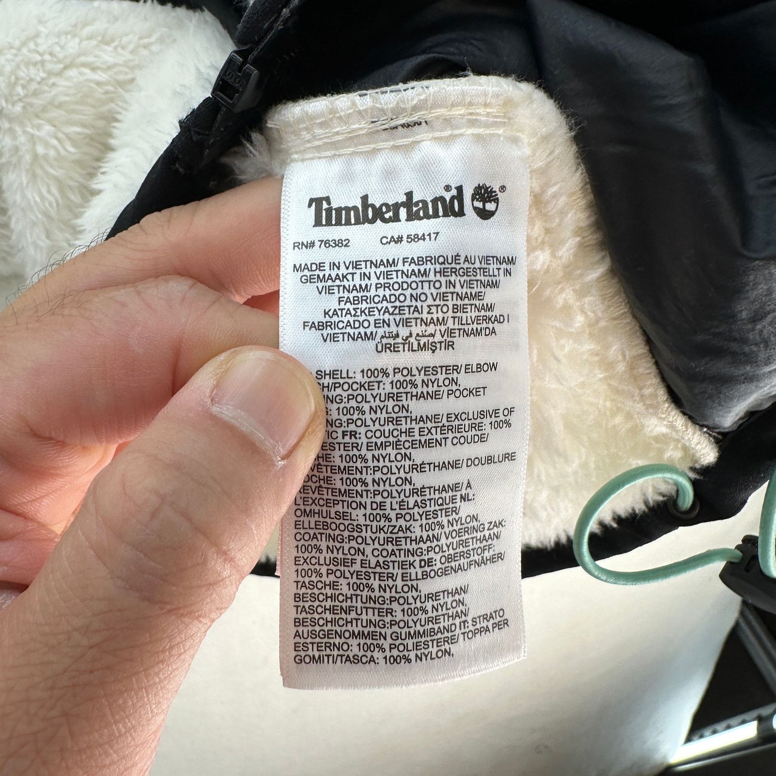 Timberland TIMBERLAND XL MEN'S WHITE SHERPA FLEECE CARGO JACKET Size US XL / EU 56 / 4 - 4 Thumbnail