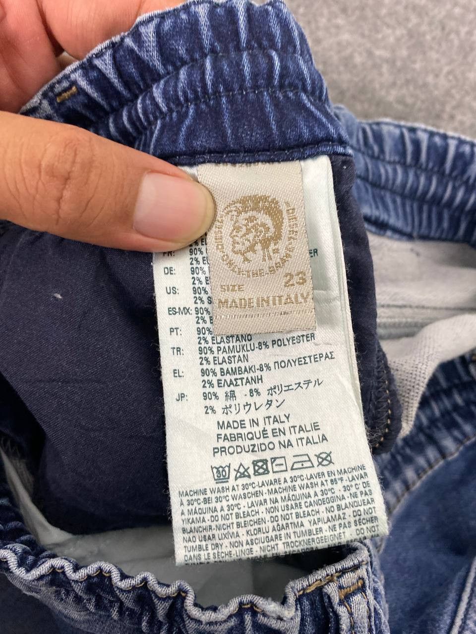 Diesel diesel sweatpants denim distressed Size US 29 - 13 Thumbnail