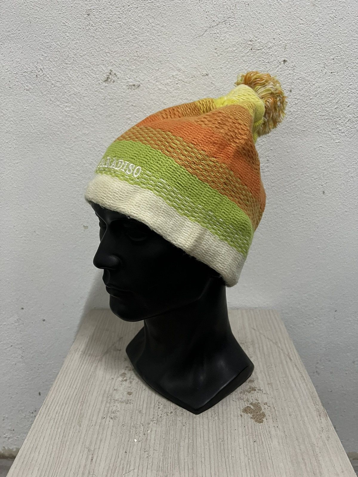 Vintage Vintage paradiso Multicolour Beanie Hat Size ONE SIZE - 3 Thumbnail