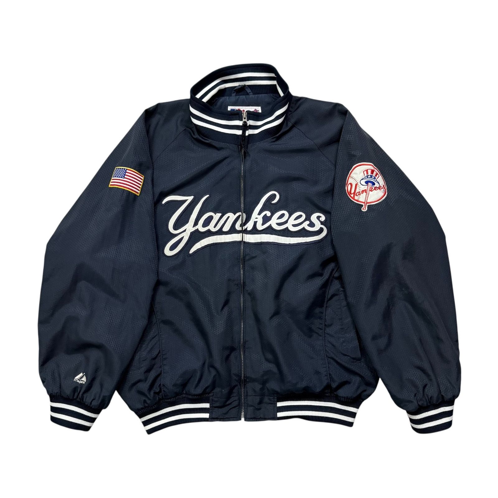 MLB VTG MLB NEW YORK YANKEES MAJESTIC AUTHENTIC DUGOUT JACKET Size US XXL / EU 58 / 5 - 1 Thumbnail