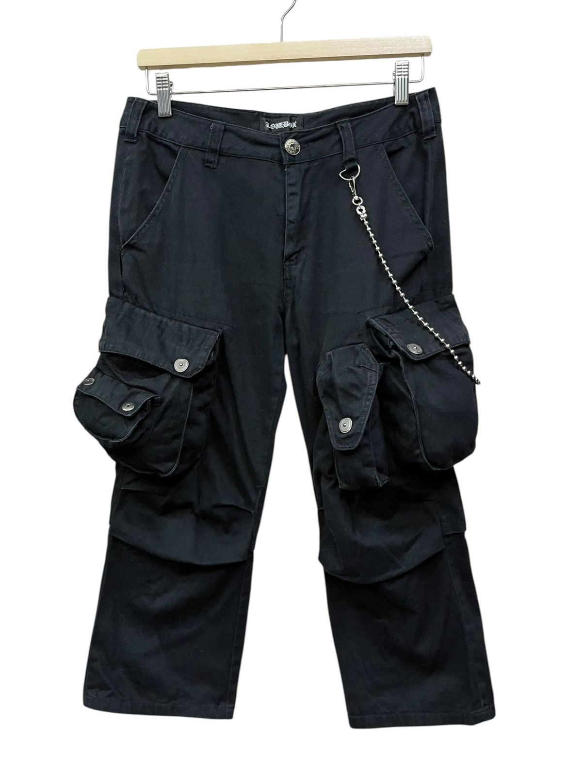 LOWBOX Lowbox Avant Garde 3D Cargo Gasmask 3/4 Shorts Pants Size US 29 - 3 Thumbnail