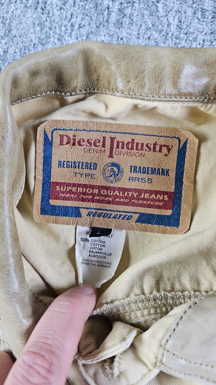 Diesel Vintage 90s Diesel Denver Jacket Leather Made in Italy L Size US L / EU 52-54 / 3 - 5 Thumbnail