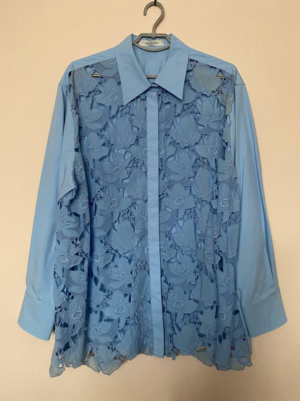Valentino RRP 2900$ VALENTINO GARAVANI 2021 Long-Sleeve Lace Shirt Size XL / US 12-14 / IT 48-50 - 2 Thumbnail