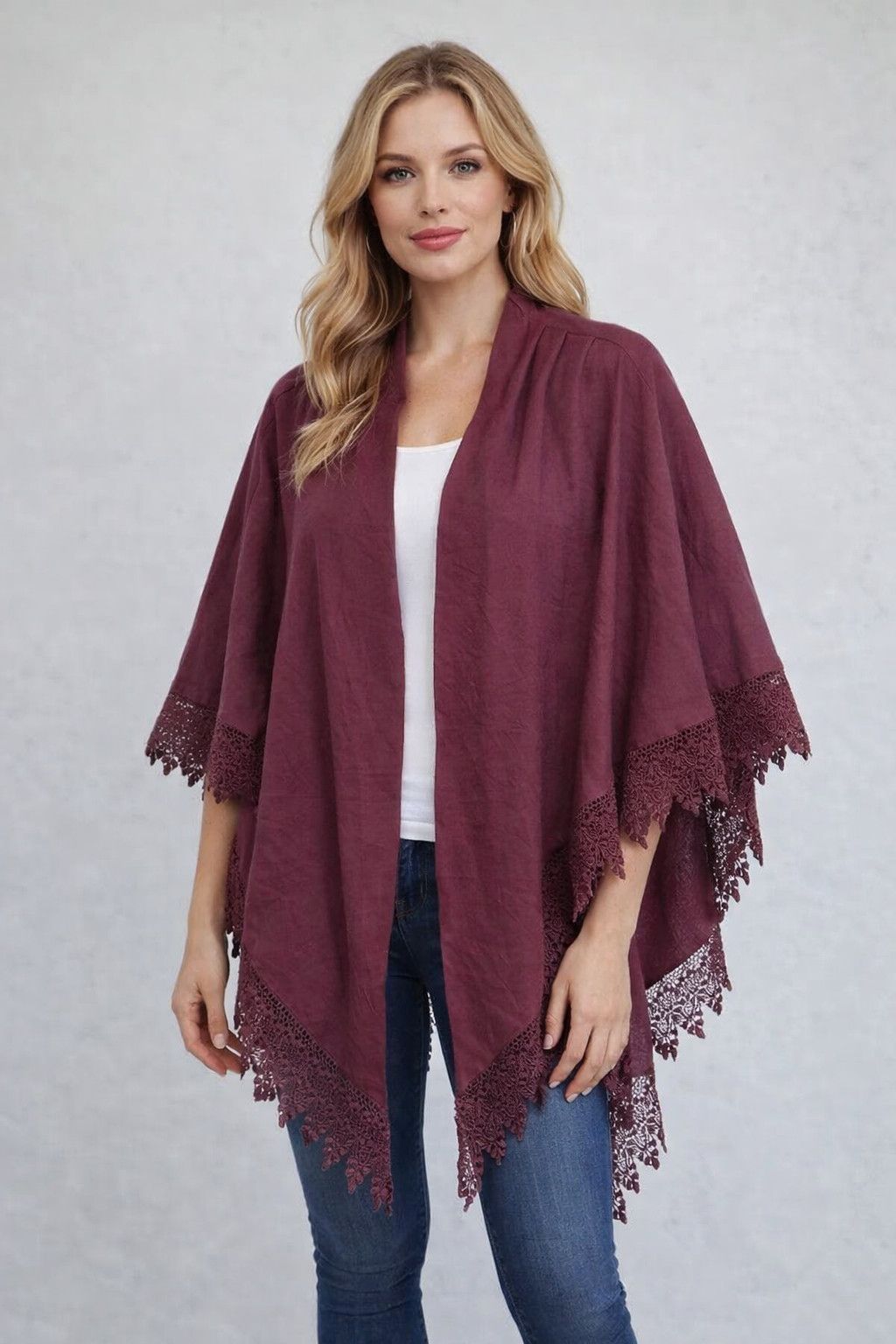 Japanese Brand Vintage Marseille Elegant Fashion Wool cape shawls Size ONE SIZE - 1 Thumbnail