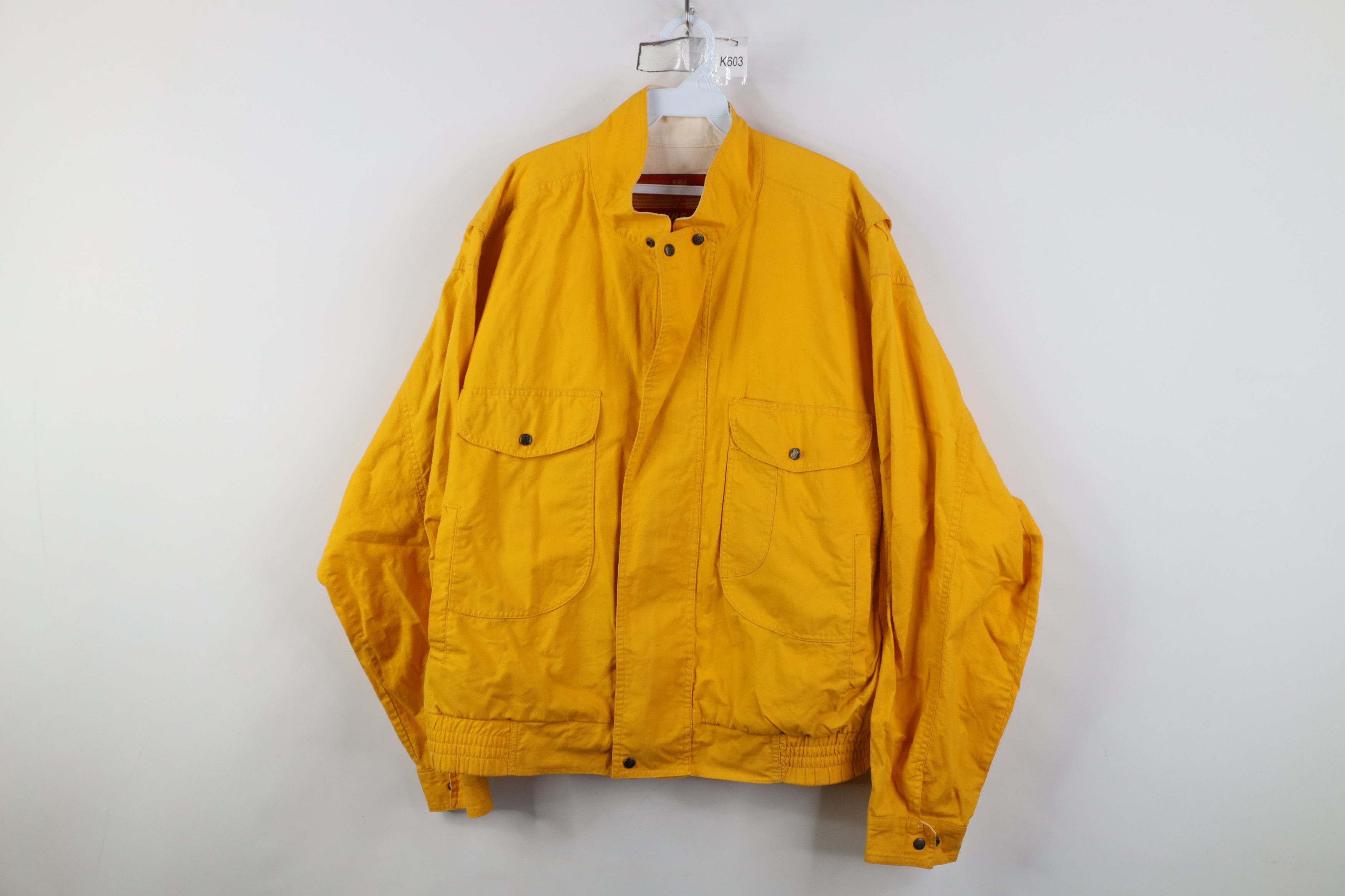 Vintage Vintage 90s Streetwear Dye Stonewash Bomber Jacket Yellow Size US XL / EU 56 / 4 - 1 Thumbnail