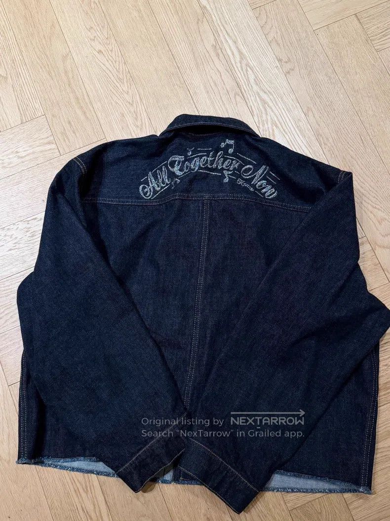 Kenzo Kenzo Silver Embroidered Women's Denim Jacket Size L / US 10 / IT 46 - 6 Thumbnail