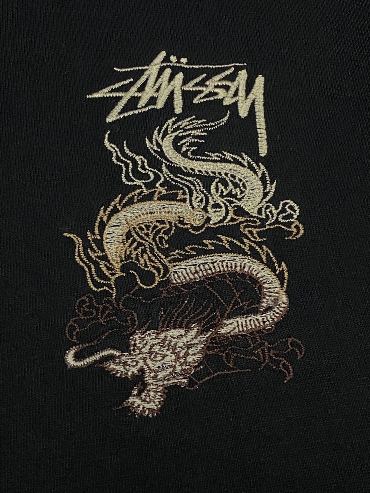 Stussy × Vintage Rare🔥Vintage 90s Stussy Dragon Embroidered Zipper Hoodie Size US L / EU 52-54 / 3 - 11 Thumbnail