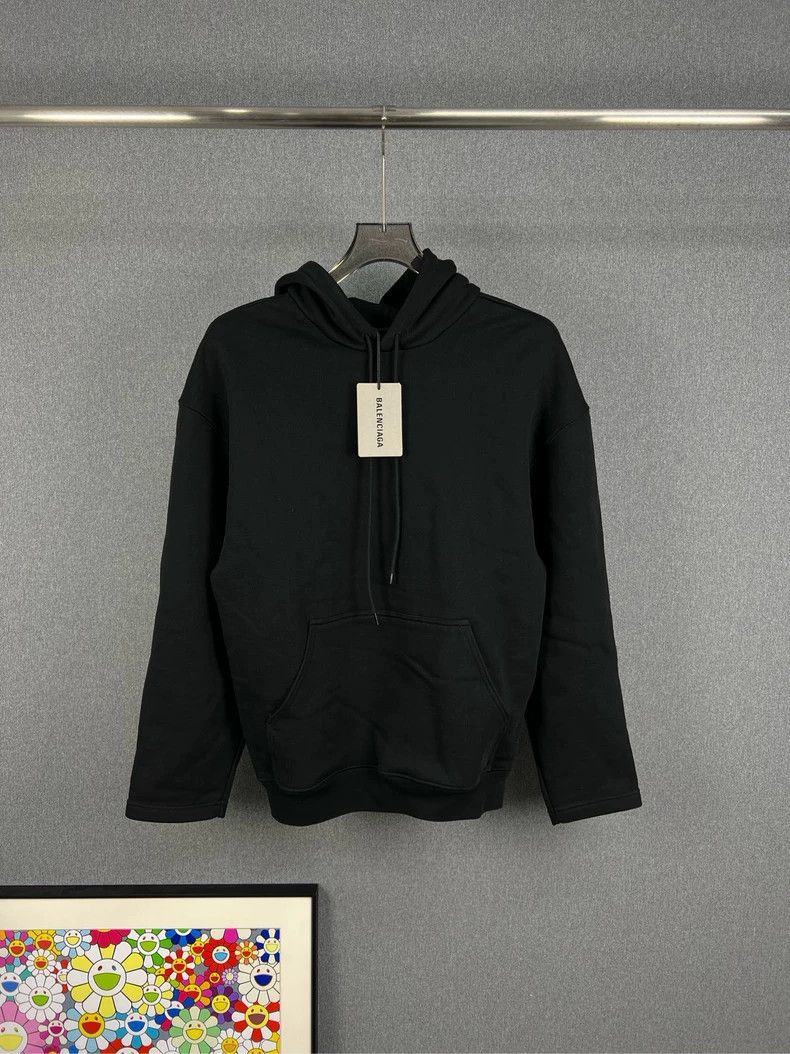 Balenciaga Balenciaga Embroidered Letter Hoodie in Black - dmc Size US S / EU 44-46 / 1 - 1 Thumbnail