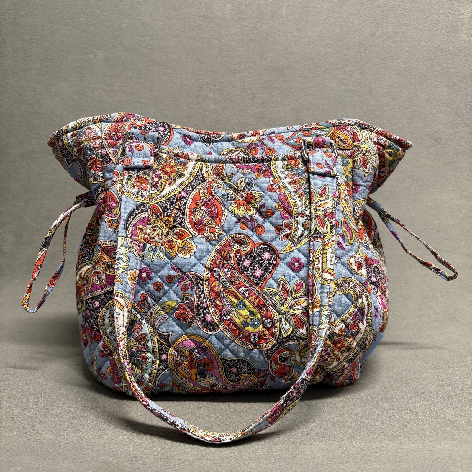 Vera Bradley VERA BRADLEY Glenna Satchel Provence Paisley in Cotton Blue Size ONE SIZE - 1 Thumbnail