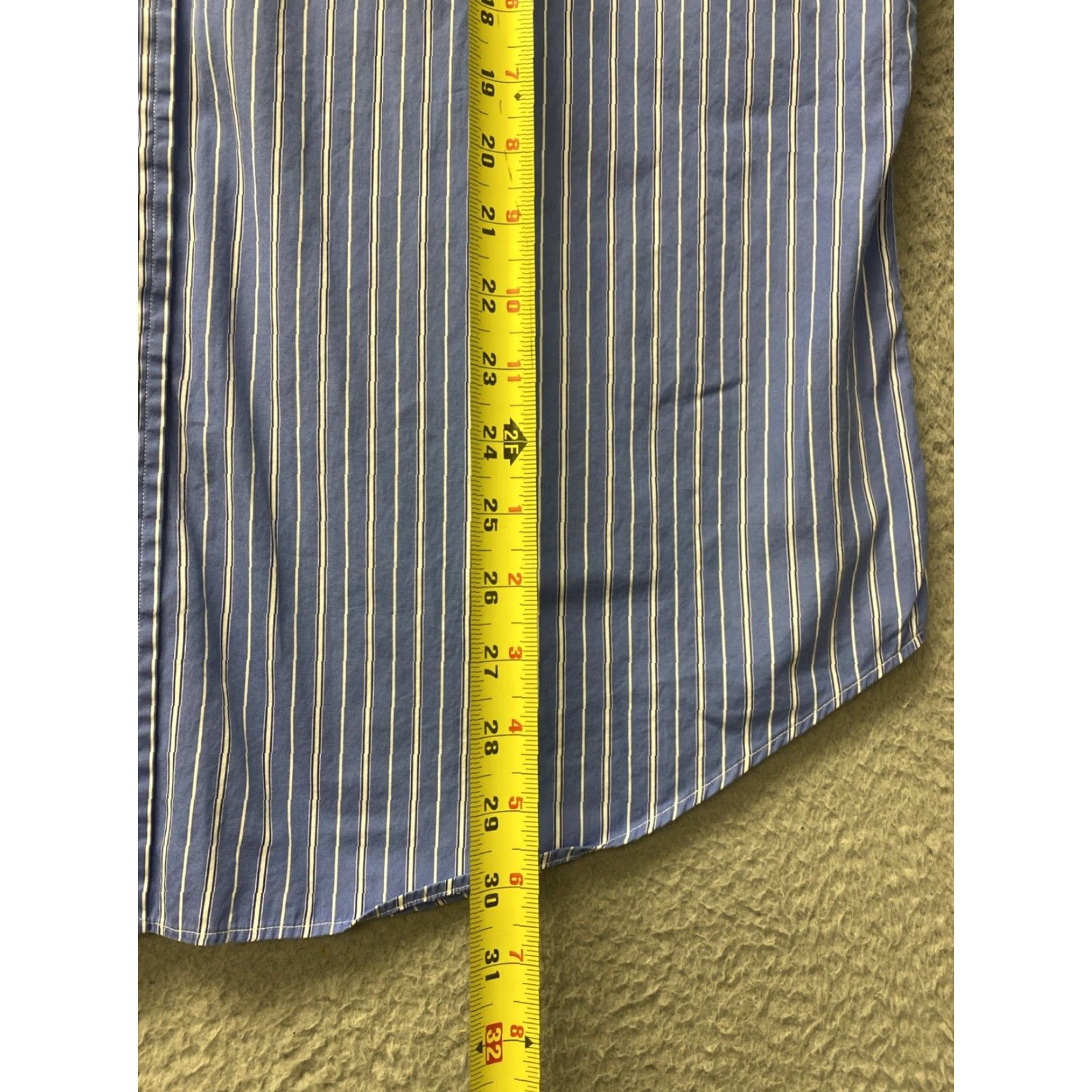 Polo Ralph Lauren VINTAGE Ralph Lauren Men's Shirt Long Sleeve XL Blue Stripes Casual Designer Cotton Size US XL / EU 56 / 4 - 7 Thumbnail