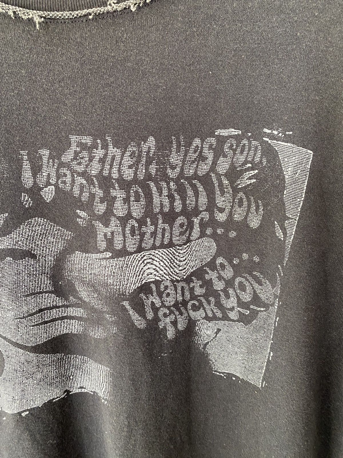 Japanese Brand × Lad Musician × Montage Vtg Montage Japan distress Fuck all fringe sweat Size US L / EU 52-54 / 3 - 5 Thumbnail