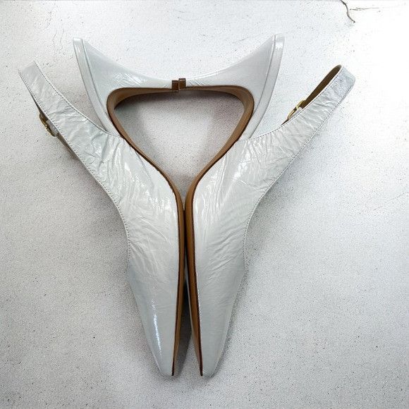 KHAITE KHAITE River Slingback 75 Pump in White Size US 10 / IT 40 - 6 Thumbnail