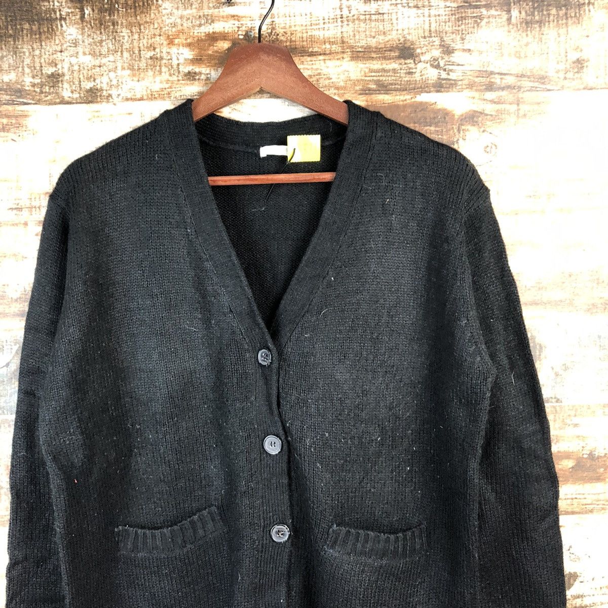 Homespun Knitwear DL Cinema Club Black Cardigan Knitwear #C573 Size US M / EU 48-50 / 2 - 5 Thumbnail