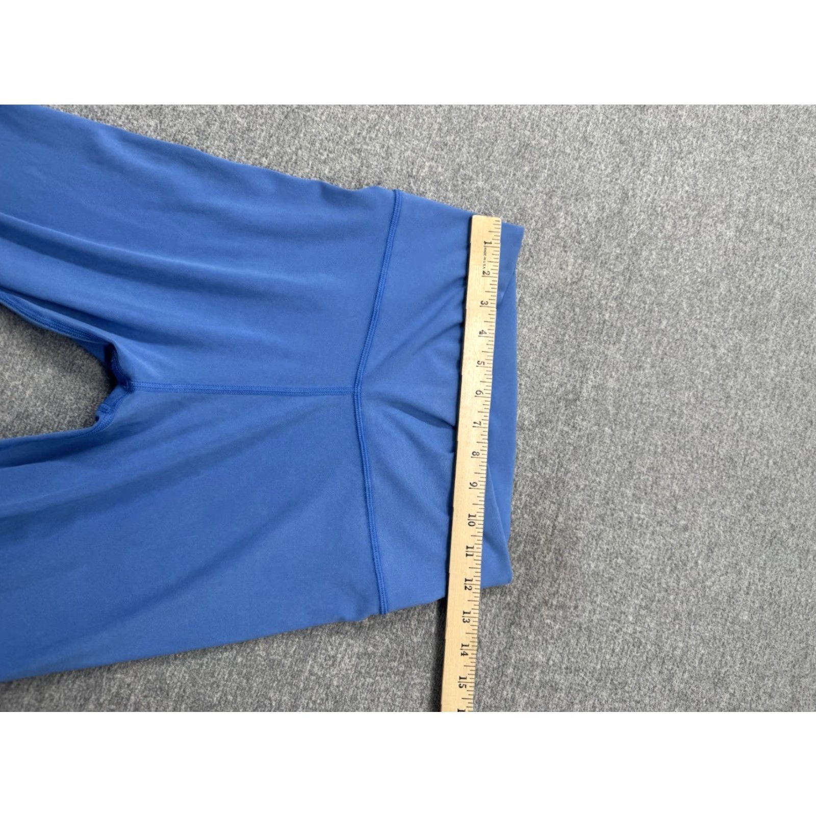 Vuori Vuori Washed Studio Leggings Women's Medium Cerulean Blue High Rise Stretch Yoga Size 42" / US 20 - 5 Thumbnail