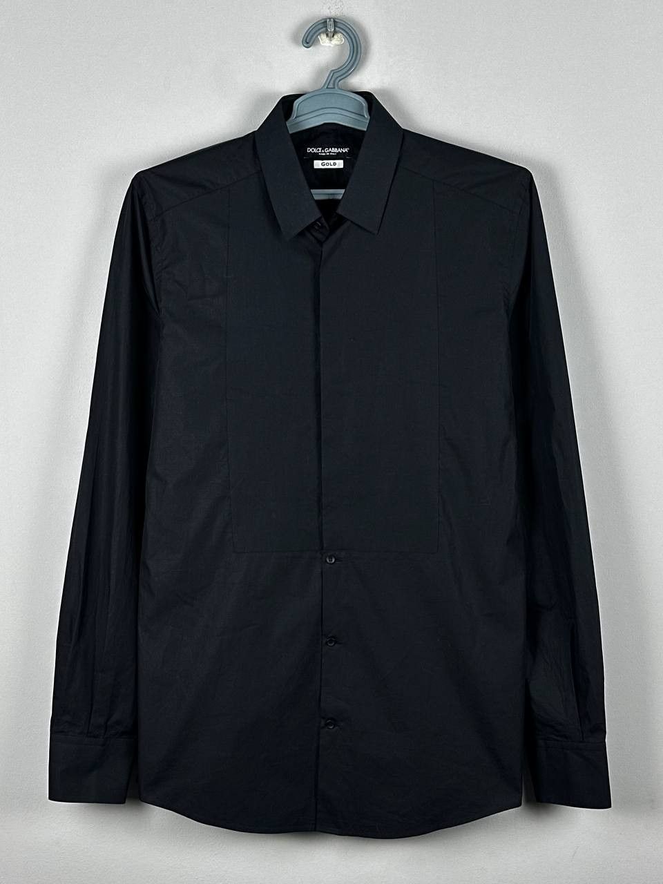 Dolce & Gabbana Dolce & Gabbana Luxury Black Long Sleeve Shirt Size US M / EU 48-50 / 2 - 1 Thumbnail