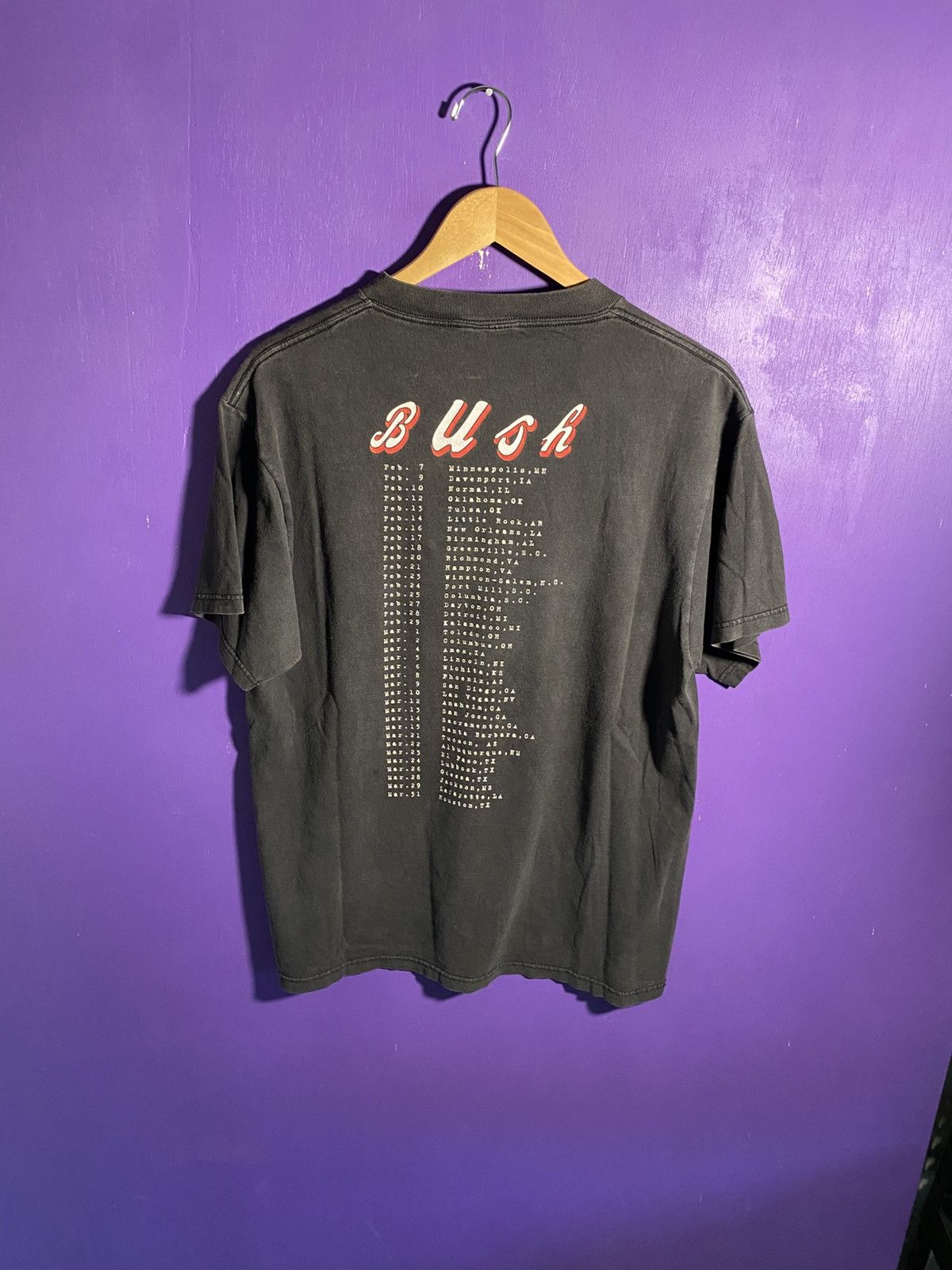 Band Tees Vintage 90s BUSH sixteen stone faded tour tee Size US L / EU 52-54 / 3 - 2 Thumbnail