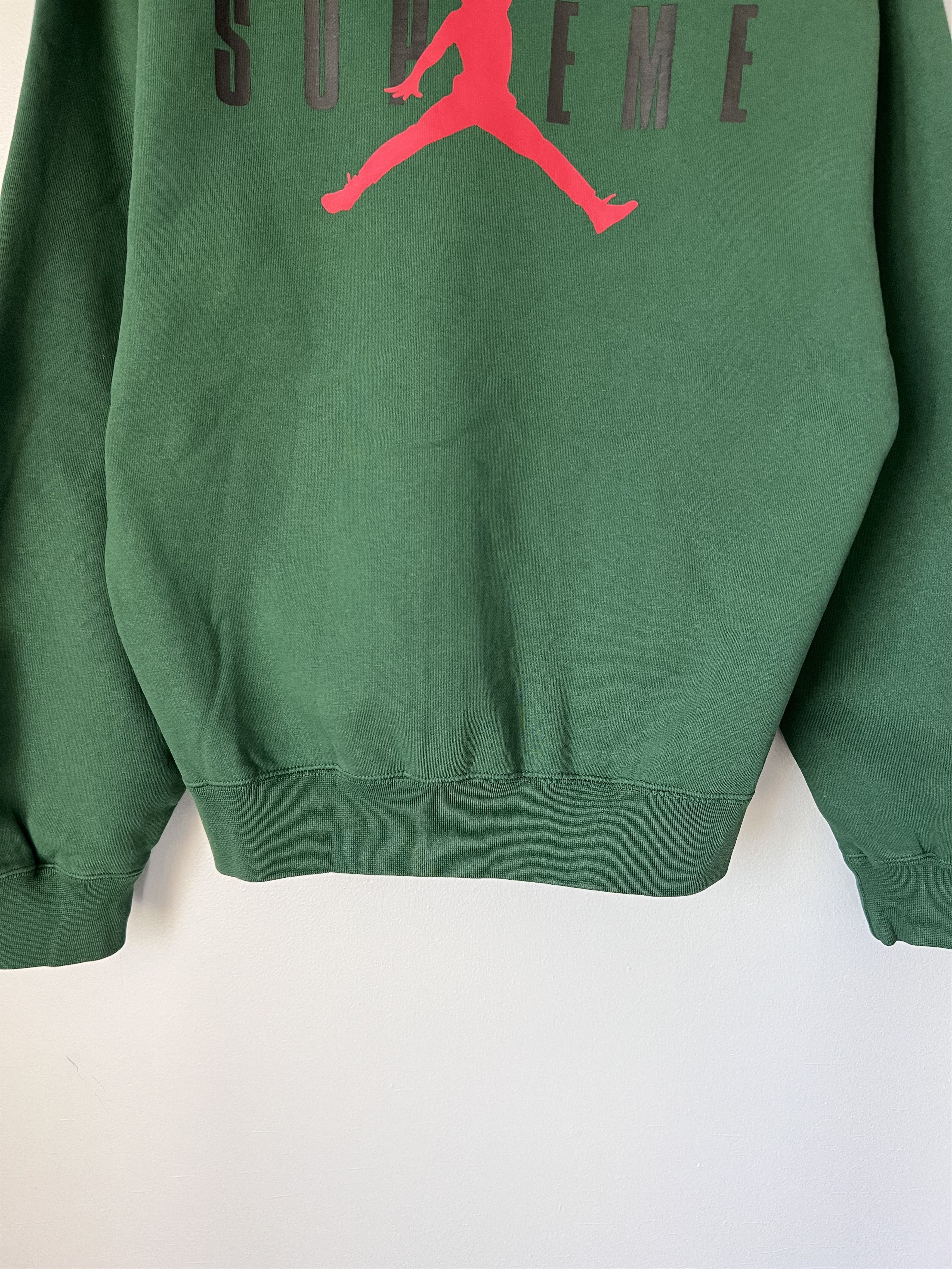 Jordan Brand × Supreme Supreme Jordan Hooded Sweatshirt in Green Size US S / EU 44-46 / 1 - 7 Thumbnail