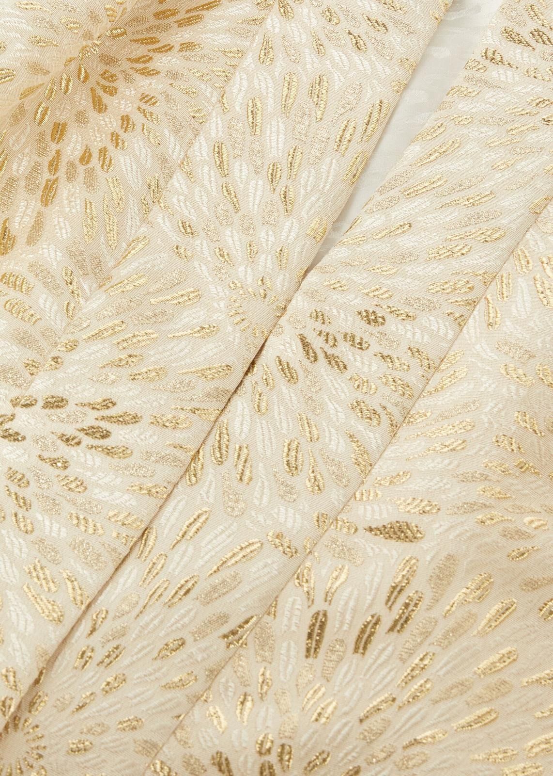 Loro Piana o1srvl11e0525 FAO3435 Silk Maisy Coat in Golden Size S / US 4 / IT 40 - 3 Thumbnail