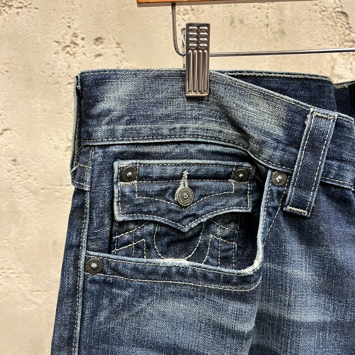 True Religion True Religion Ricky Dark Wash Relaxed Straight Logo Jeans 38 Size US 38 / EU 54 - 2 Thumbnail