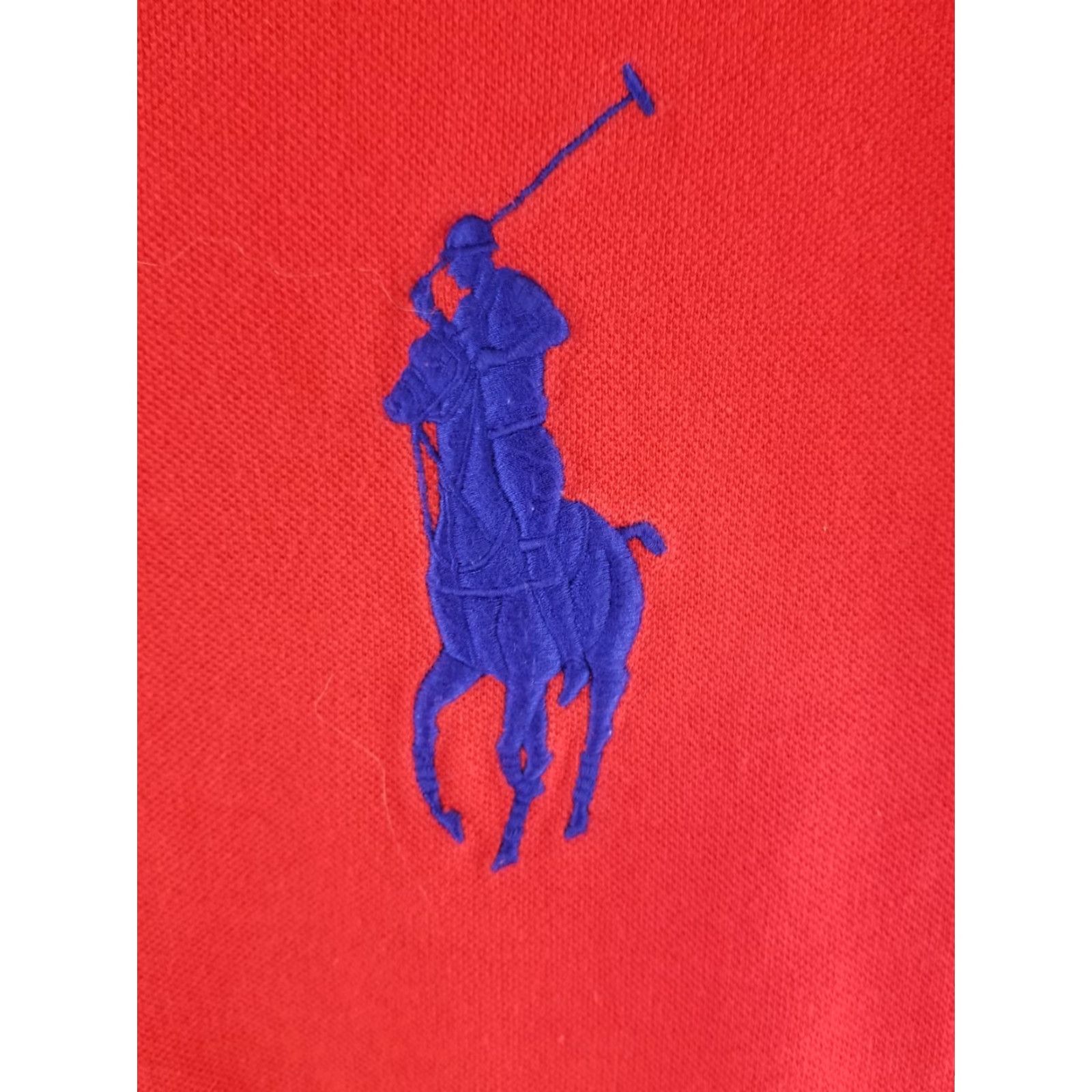 Polo Ralph Lauren VINTAGE RALPH LAUREN POLO SHIRT RED USA FLAG PATCH BIG PONY SHIRT SZ LARGE Size US L / EU 52-54 / 3 - 2 Thumbnail