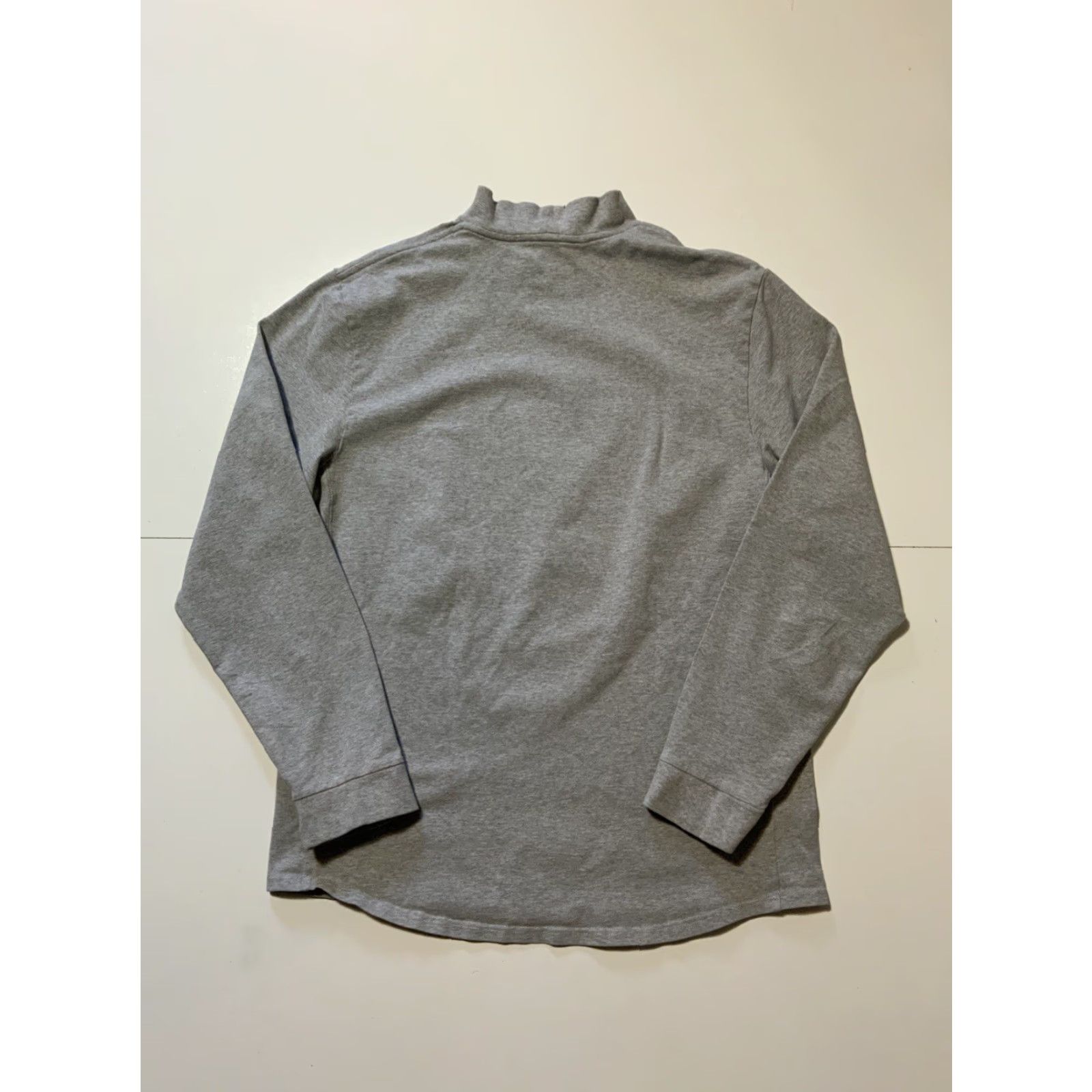 Nike VINTAGE Nike Sportswear Mock Neck Swoosh Heather Gray L/S T-Shirt M Mens Size M Size US M / EU 48-50 / 2 - 2 Thumbnail