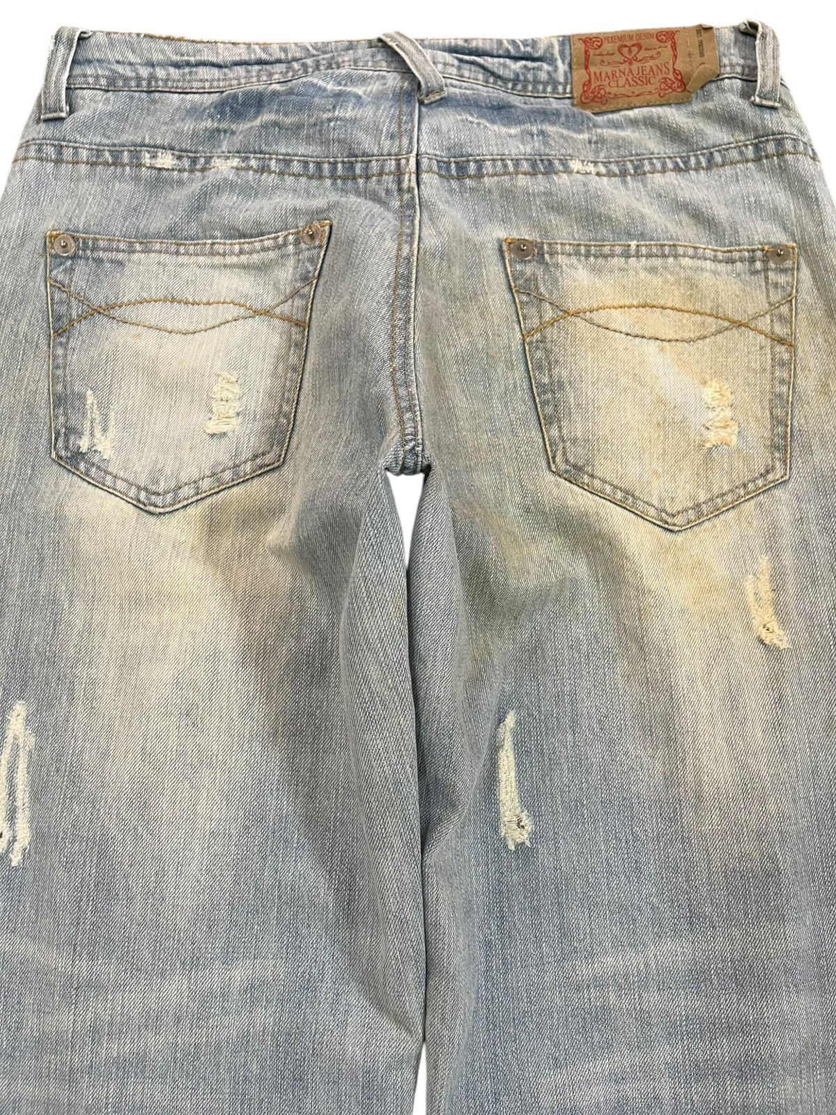 Other Vintage Marna Jeans Ripped Distressed Denim Size US 33 - 6 Thumbnail