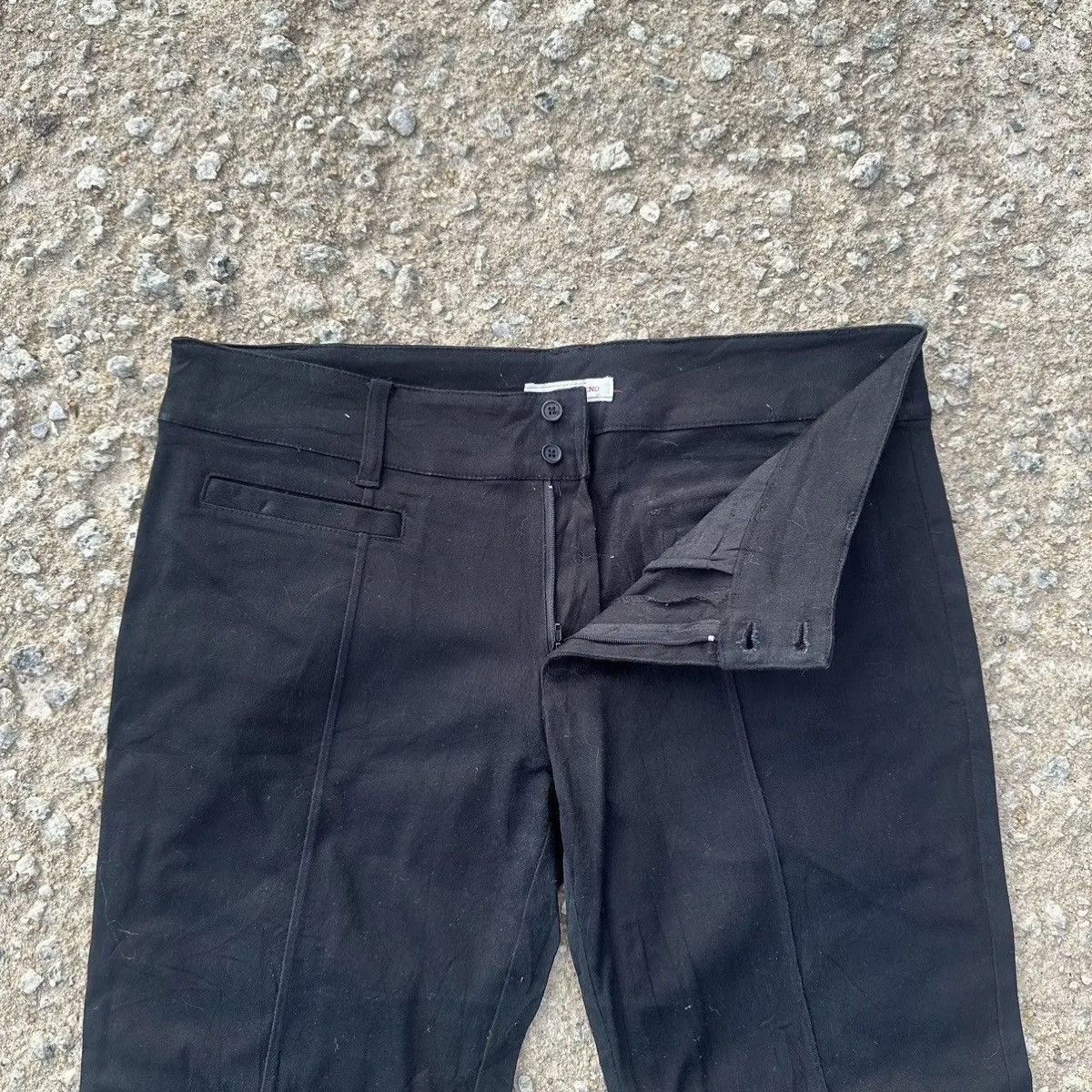 Japanese Brand PLANT BLEND Wide Legs Trousers Flare/Bootcut Blank Pants Size 33" - 6 Thumbnail