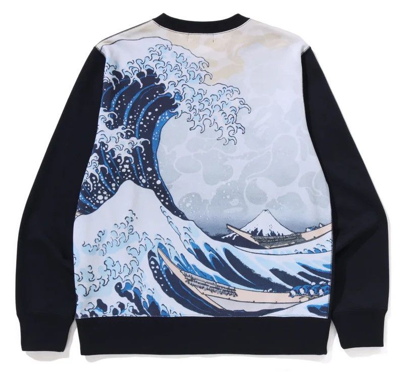 Bape Bape Ukiyo-e Crewneck Size ONE SIZE - 4 Thumbnail