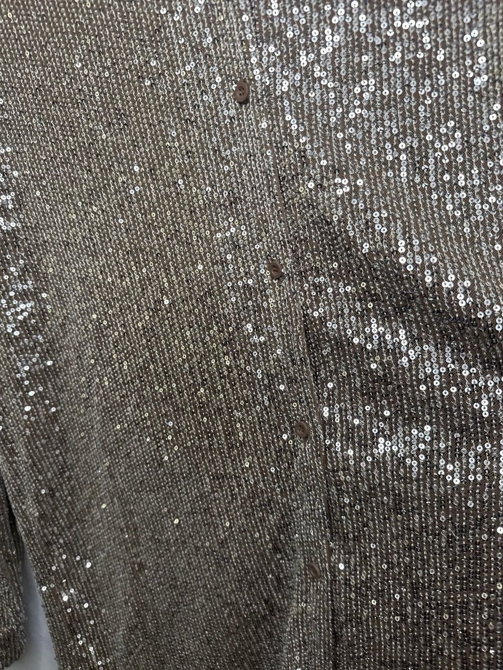 Anthropologie NWOT Anthropologie FLATWHITE sequin button down dress M MP Size M / US 6-8 / IT 42-44 - 6 Thumbnail