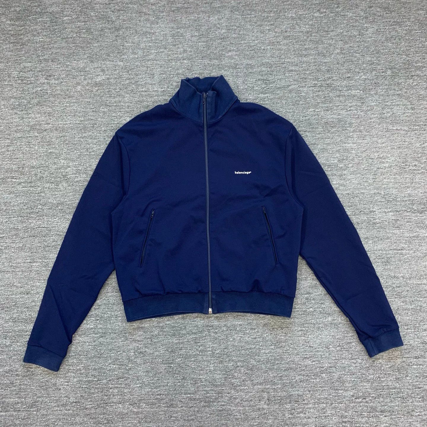 Balenciaga Balenciaga Blue Small Logo Jacket - dmc Size US L / EU 52-54 / 3 - 1 Thumbnail