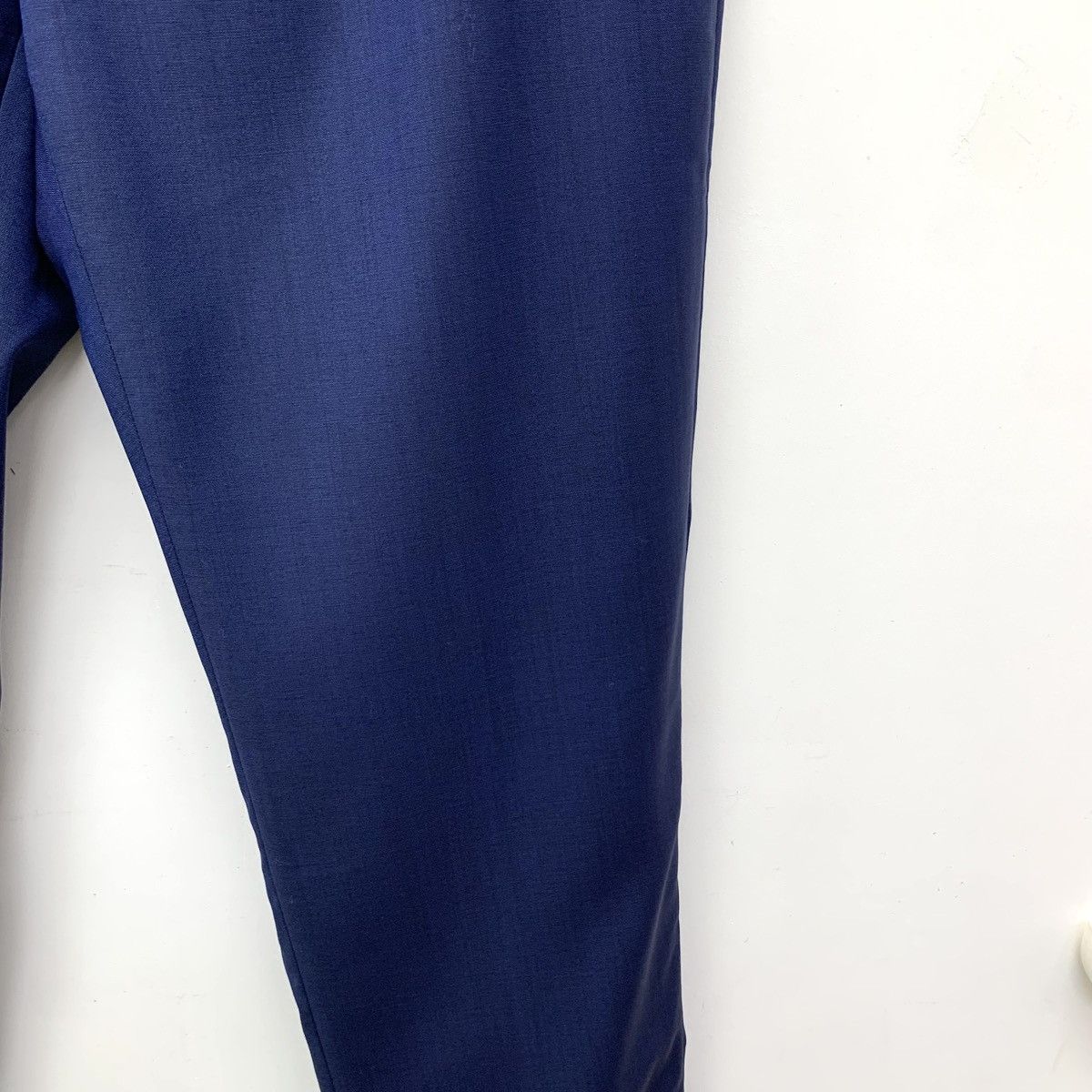 Dolce & Gabbana Dolce Gabbana Dark Blue Wool Casual Suit Trousers K26WX Size US 34 / EU 50 - 4 Thumbnail