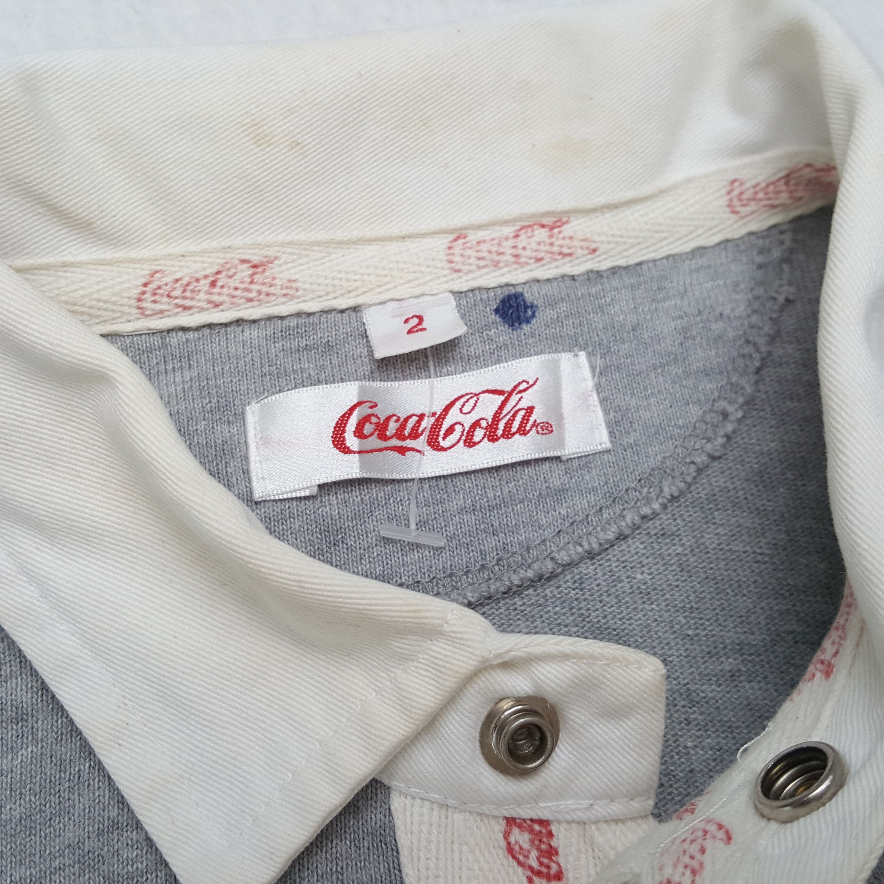Coca Cola × Rap Tees × Vintage Vintage COCA-COLA Rap Tees Style Rugby Polos C285N80 Size US M / EU 48-50 / 2 - 4 Thumbnail