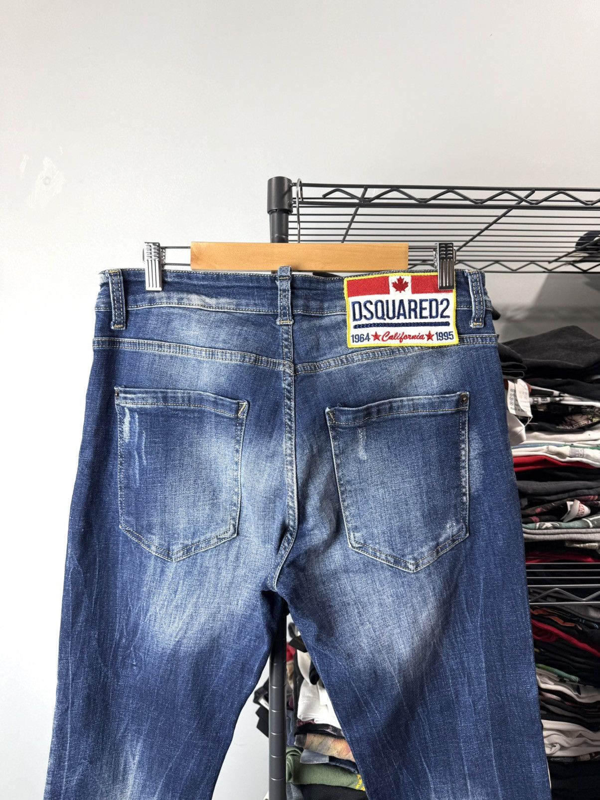 Dsquared2 Designer Dsquared2 Denim Pants Streetwear Dripp Size US 33 - 9 Thumbnail