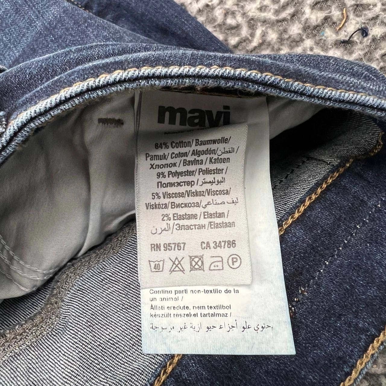 Mavi Mavi Alexa Jeans Women 27x32 Blue Faded Mid Rise Pants Denim Size 27" / US 4 / IT 40 - 3 Thumbnail