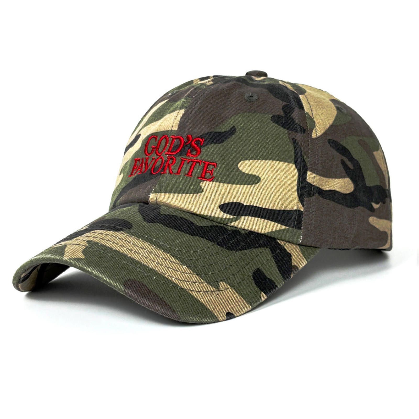 Other 'GOD'S' Script Embroidered Camo Baseball Cap Size ONE SIZE - 6 Thumbnail