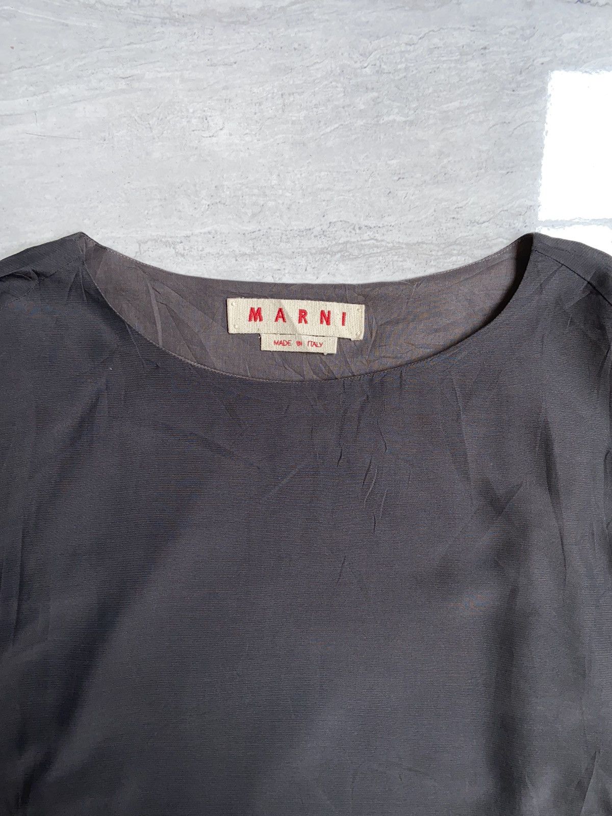 Marni MARNI Grey Long Sleeve T-Shirt Size S / US 4 / IT 40 - 3 Thumbnail
